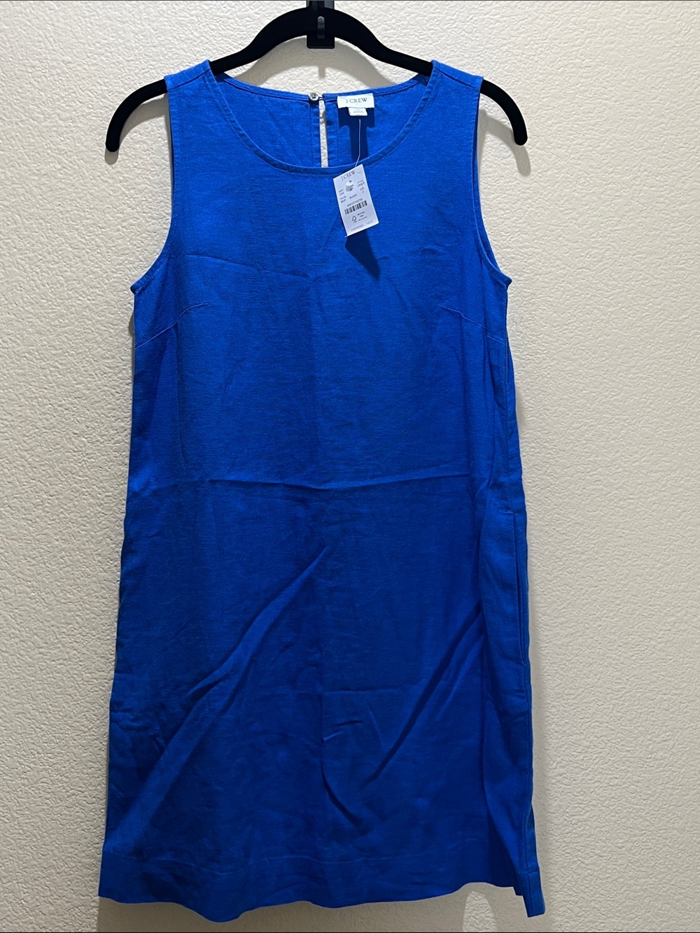 J. Crew Sleeveless Mini Dress in Cobalt Blue